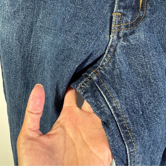 Fiorucci Jeans Blue Relaxed Fit Vintage Embroidered Back Pockets Denim Size 36 - Picture 7 of 15